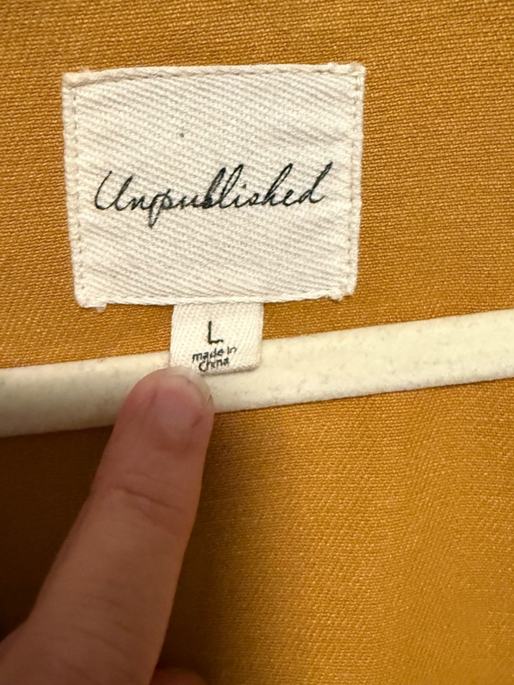 Antropologie Unpublished Chore Barn Coat Size Large Mustard - Picture 8 of 10